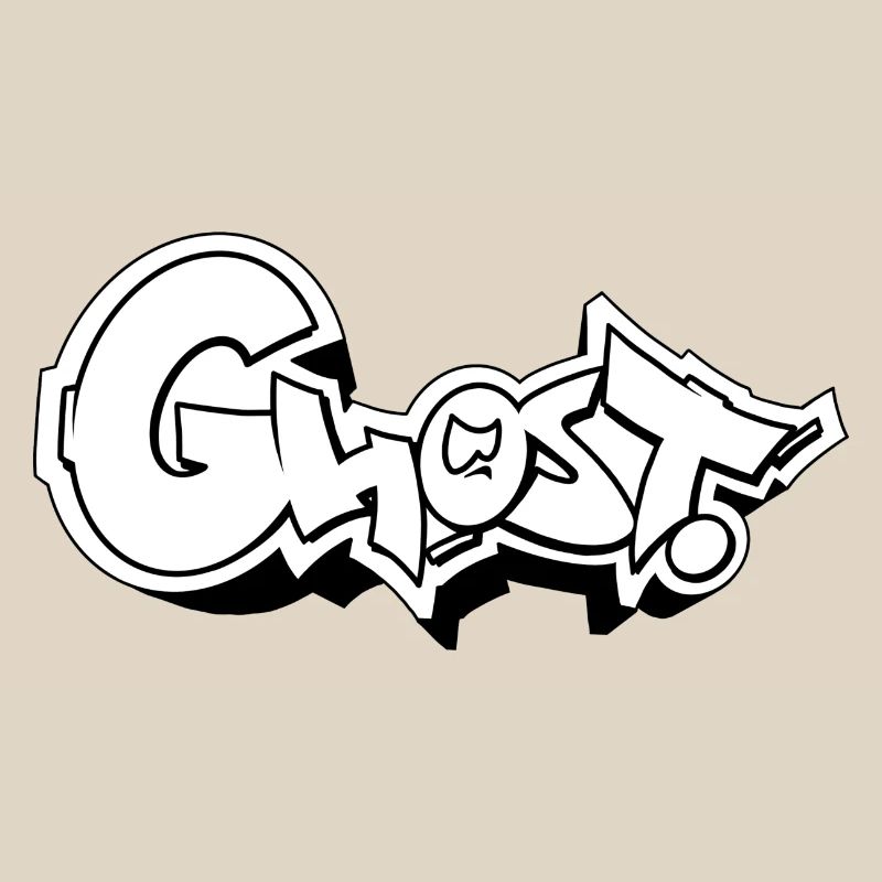 Ghost Graffiti Style Typographie Design