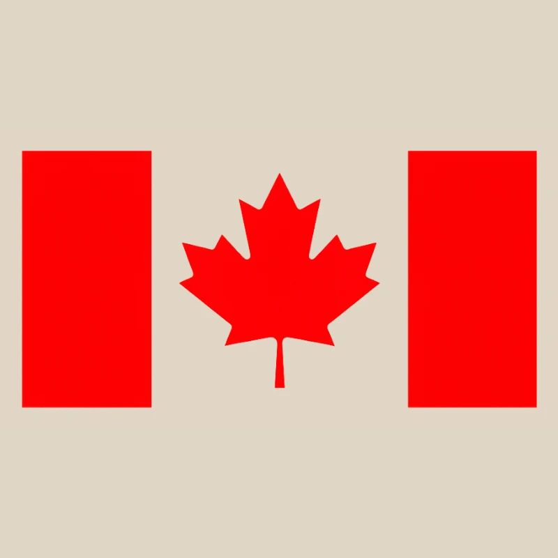 Stylized Red Canadian Flag