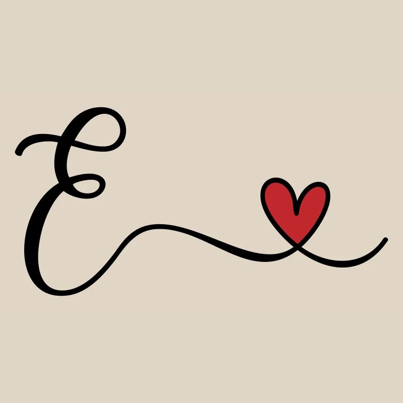 Letter E Monogram