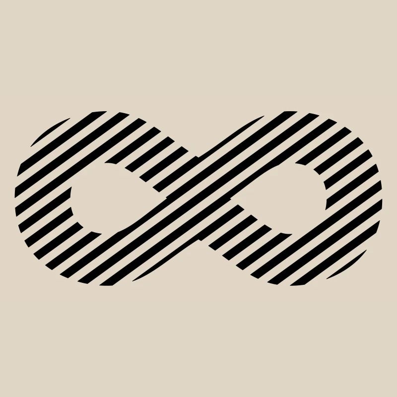 Signe de l'infini - rayures de modèle
