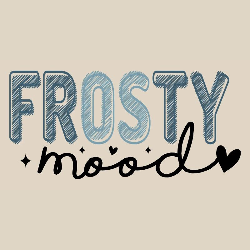 Frostiger Text im eisigen Stil