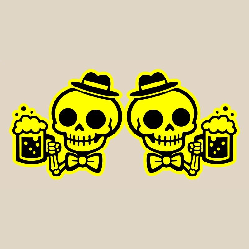 Skeleton Beer Team Bachelors