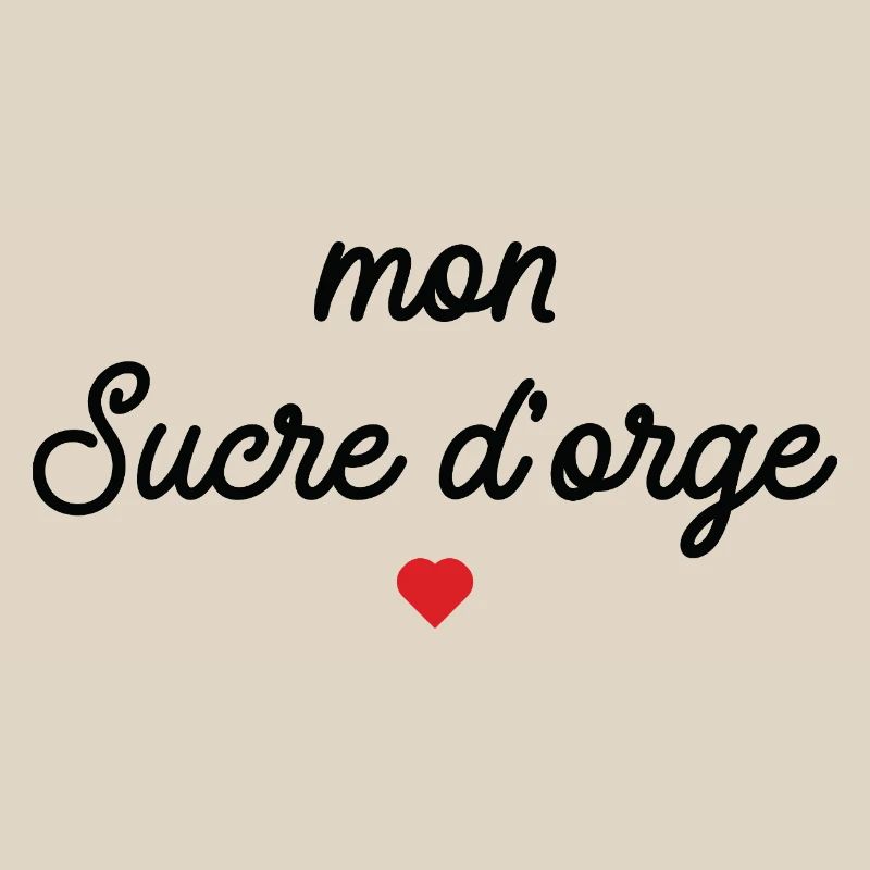 Mon Sucre d'Orge Script Cœur Rouge