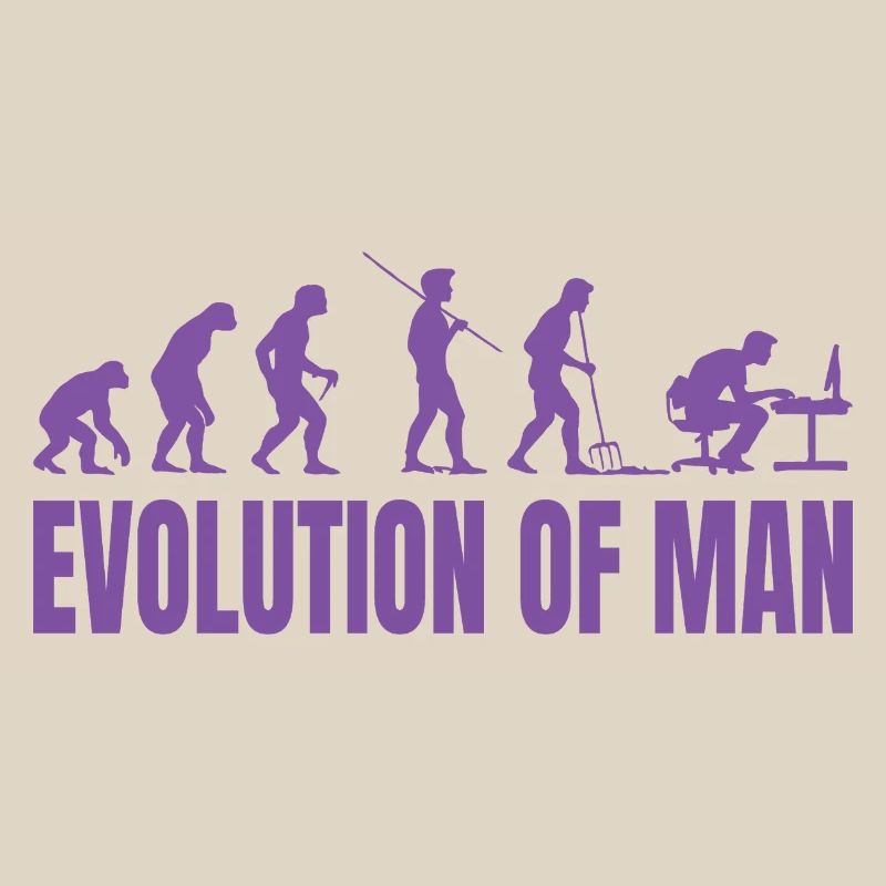 Programmeur Computer Freak Evolution Rétro