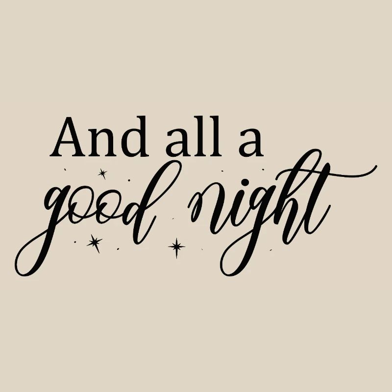 Gute Nacht Script mit Sternen