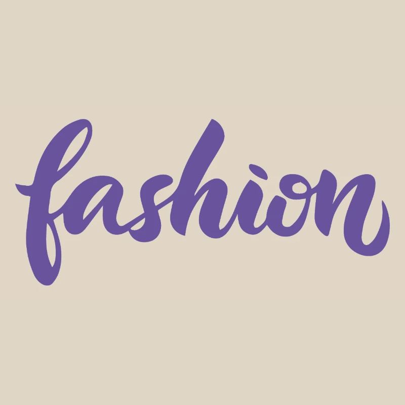 Tendance des écritures de lettrage mode violettes de mode