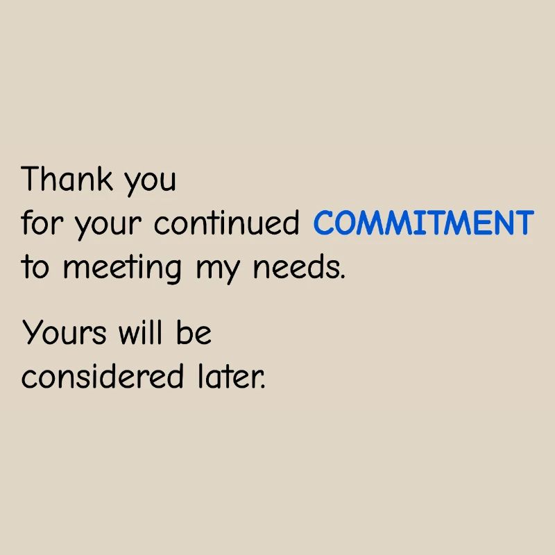 Baby Performance Review - Commitment