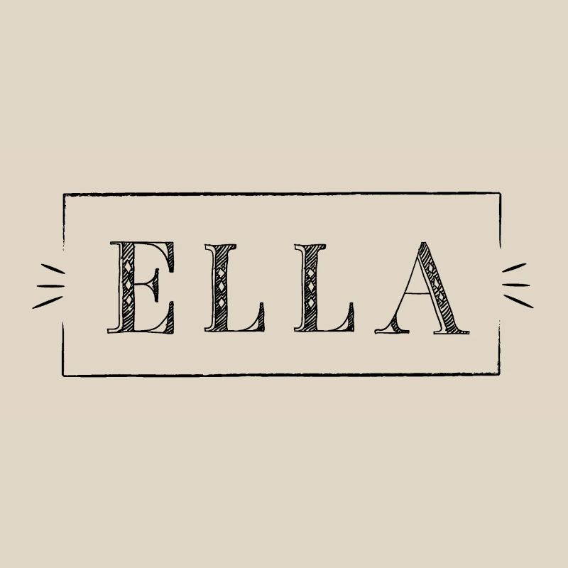 ELLA - name in a frame