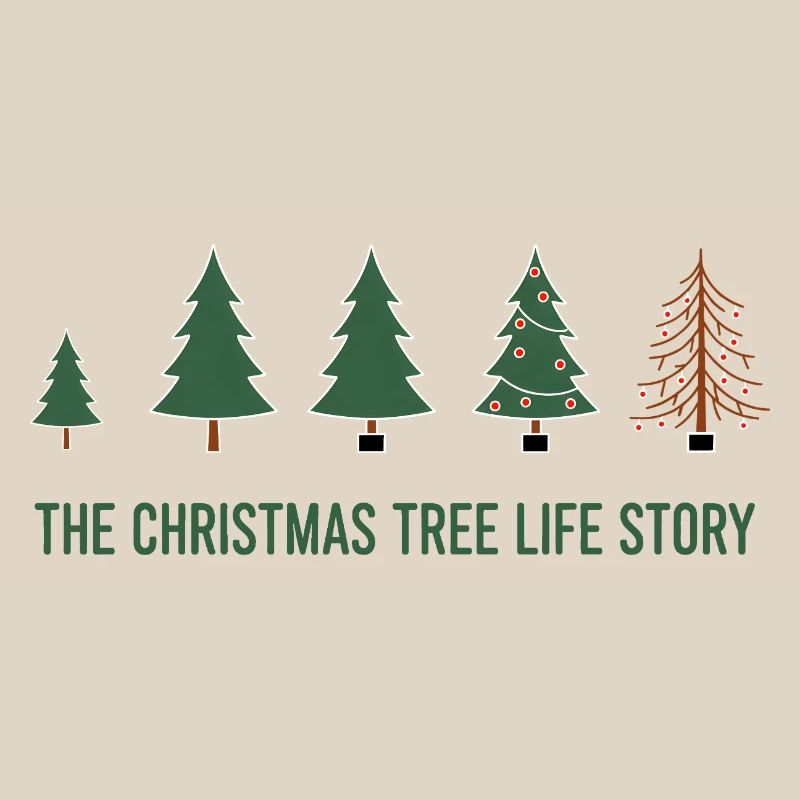 Évolution de l’arbre de Noël - Conception amusante de Noël