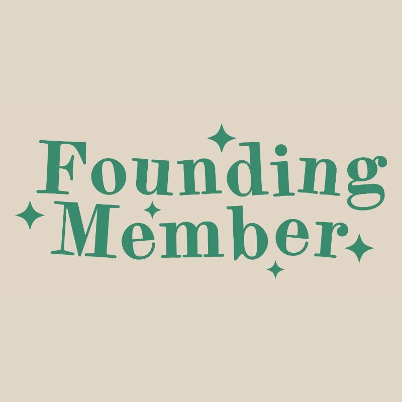 Founding Member Font Logo Stars