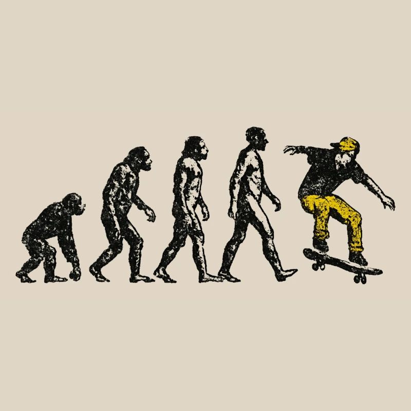 Evolution Skateboarder – Grunge Skate Design