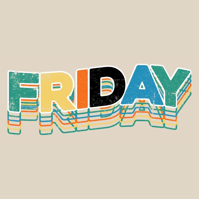 Friday Retro Stack Letters
