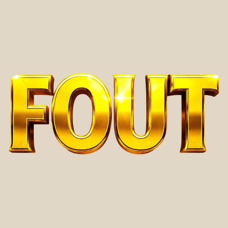 Golden Error Typography