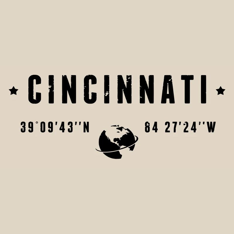 Cincinnati Ohio Coordinates Gps Globe