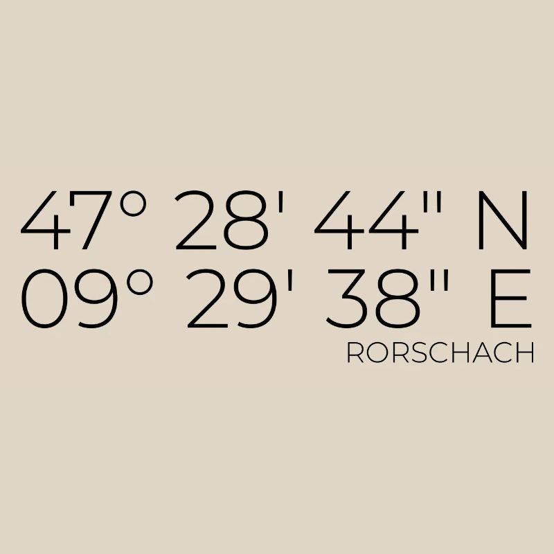 Coordinates Rorschach, Switzerland