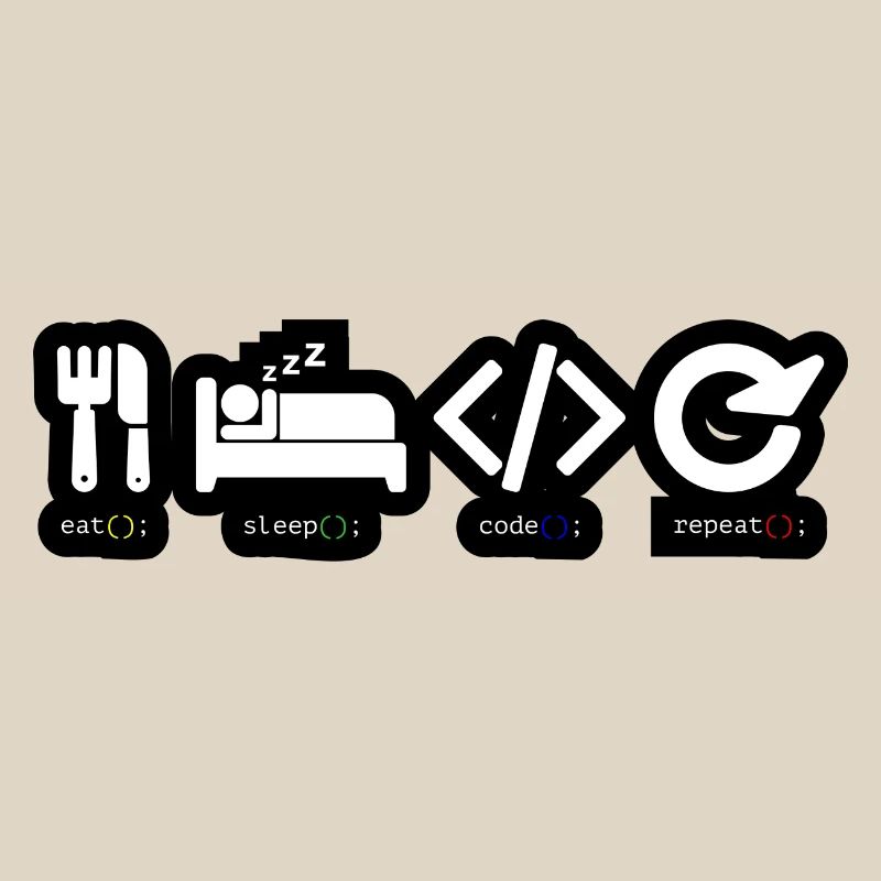 Code Sleep Repeat Developer Life