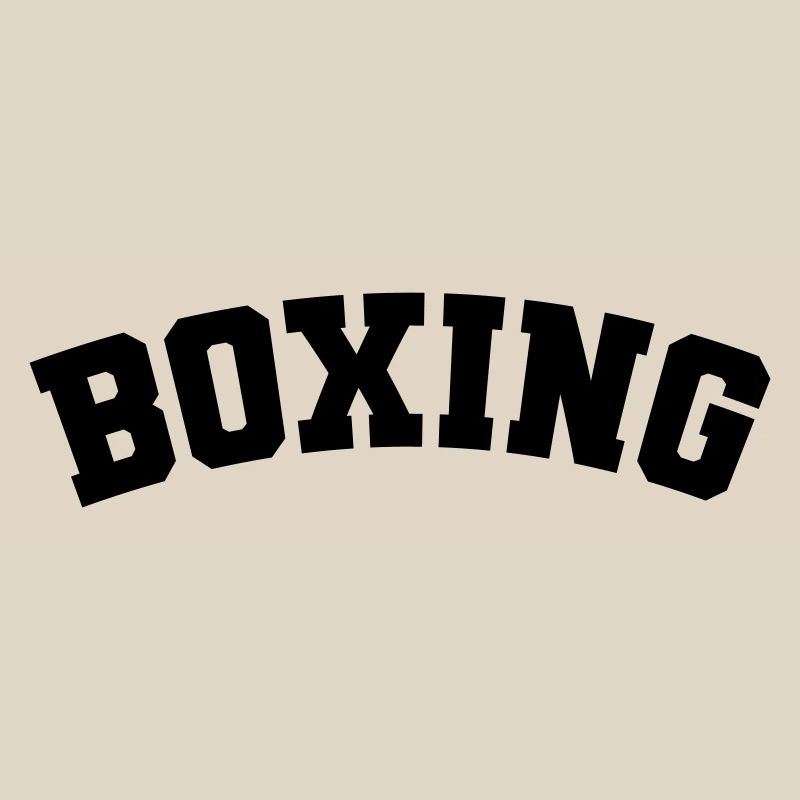 Boxing einfaches Design Schriftzug