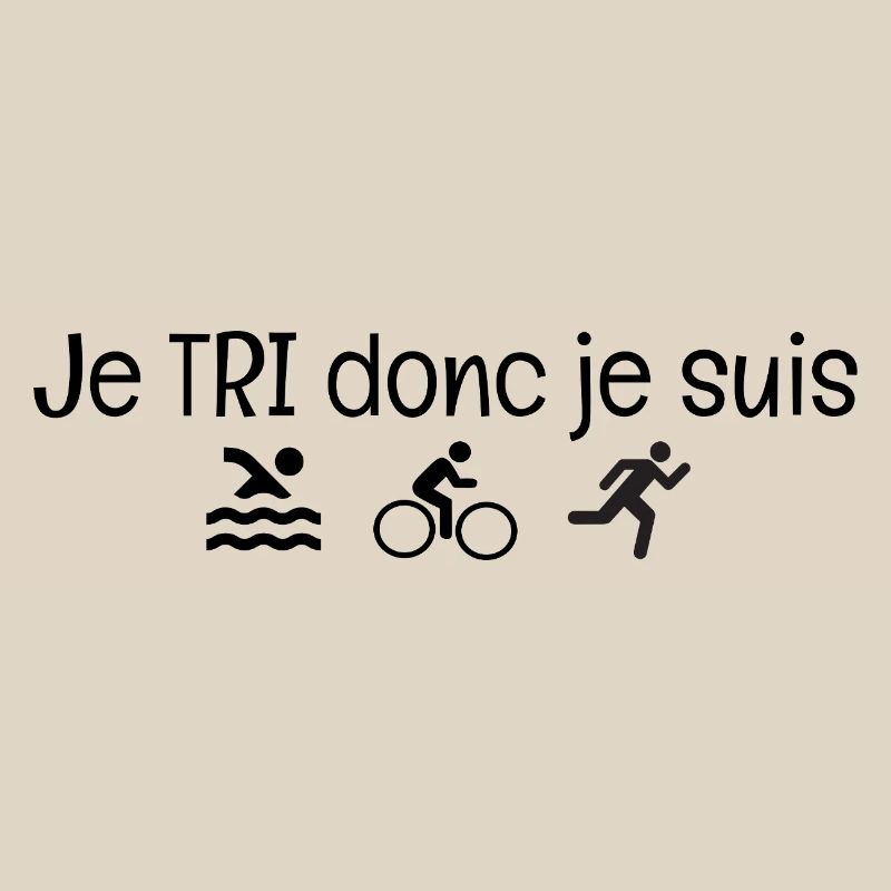 I SORT therefore I am. Triathlon humor gift