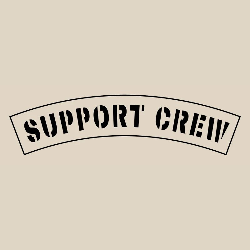 Patch de style équipage de soutien