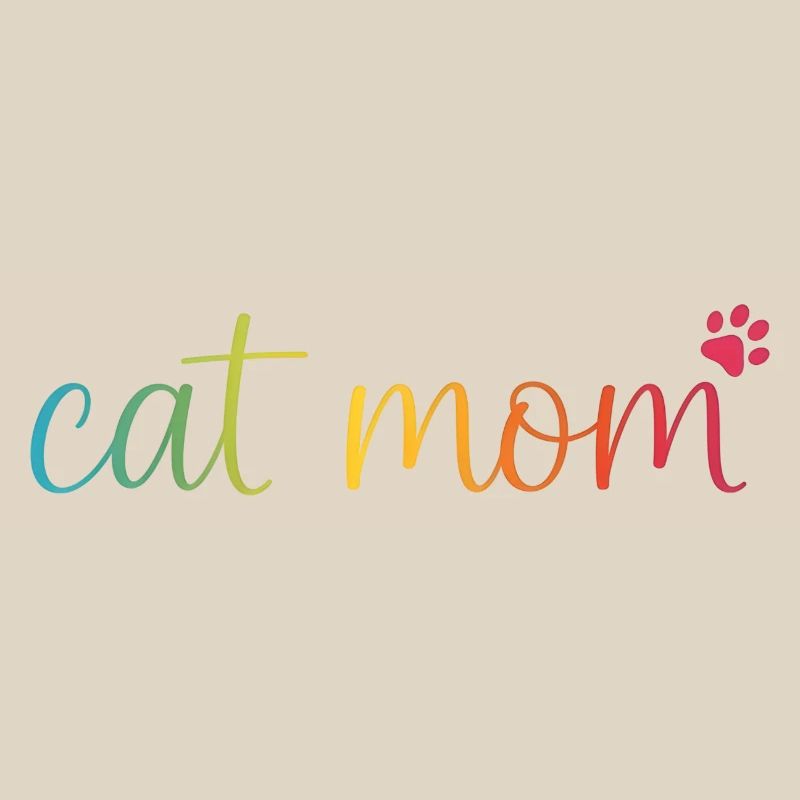 Cat Mom Regenbogen – Süßes Katzen Mama Design