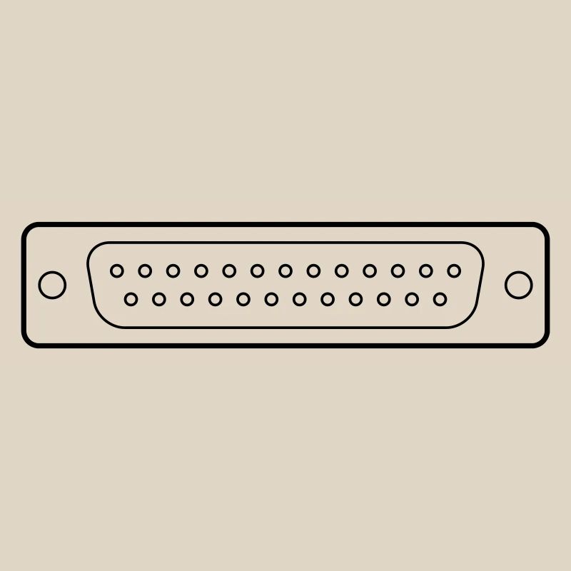 DB 25 Connector Parallel, Drucker
