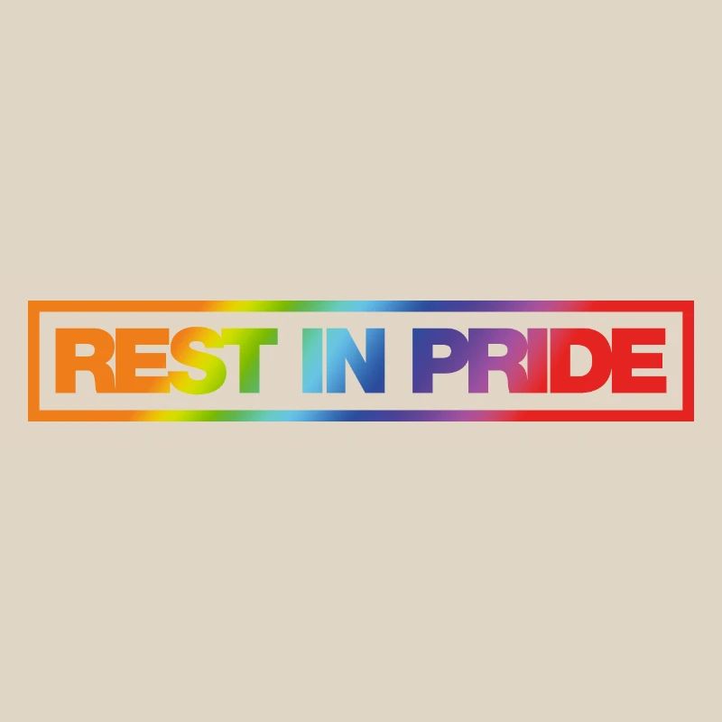REST IN PRIDE (R.I.P.) Rainbow