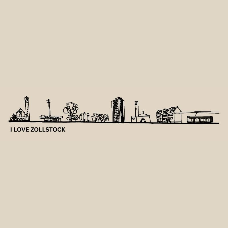 Skyline folding rule black