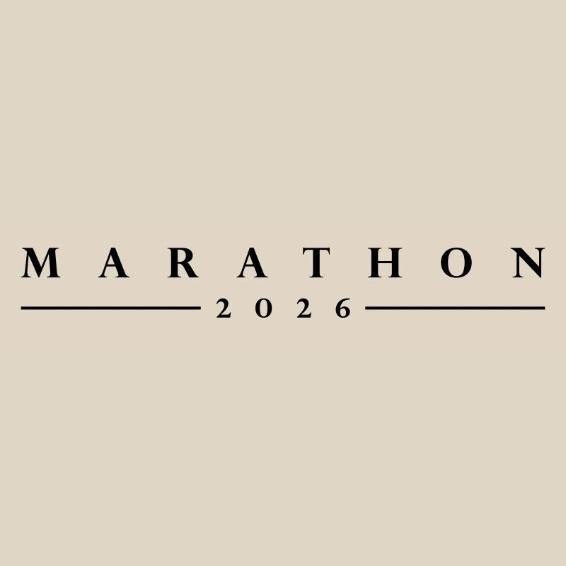 Marathon 2026 lettering