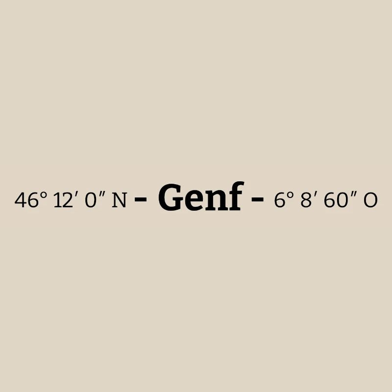 Coordinates Geneva