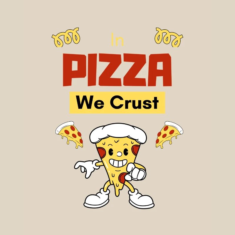 In der Pizza machen wir eine Kruste