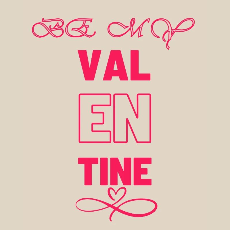 Conception élégante de la typographie de la Saint-Valentin
