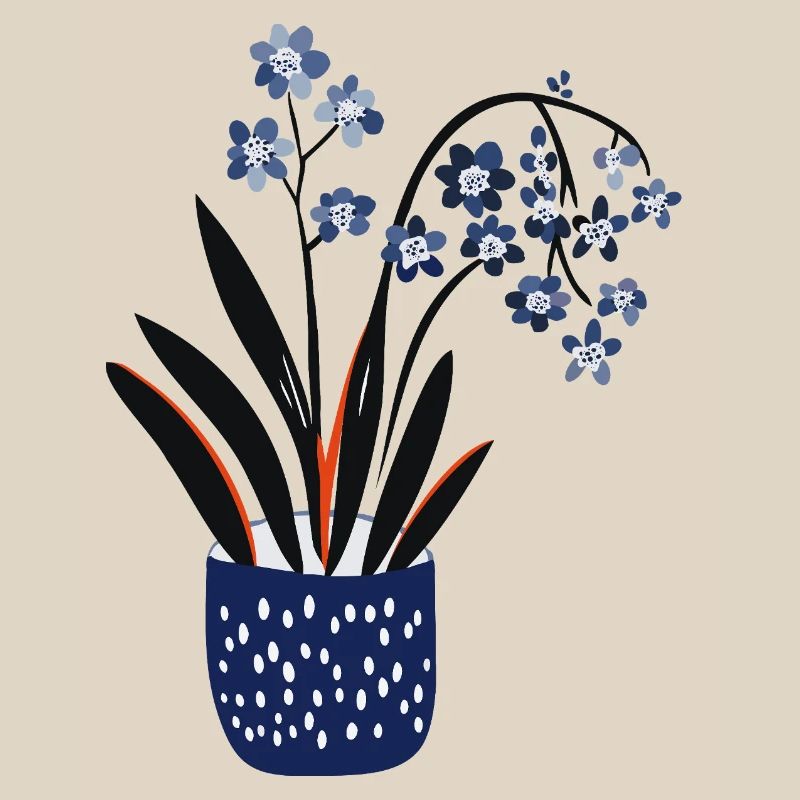 Conception de plante mignonne