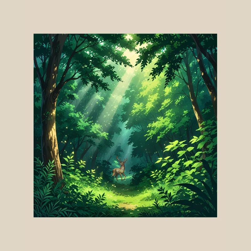 Magical forest view