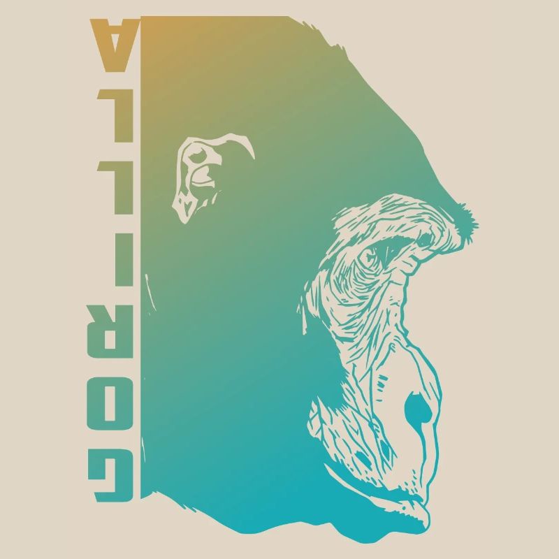 Visage de gorille