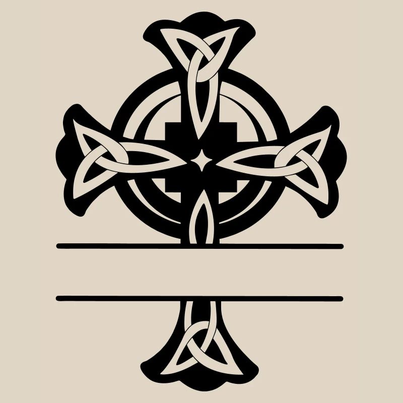 Keltisches Kreuz Logo oder Monogramm