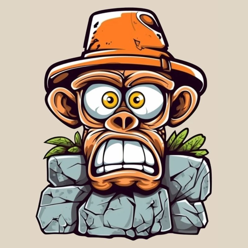 Adventurous monkey charm