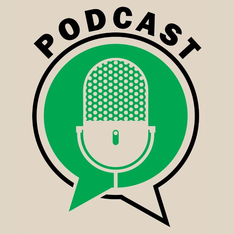 Podcast Microphone Speech Bubbles