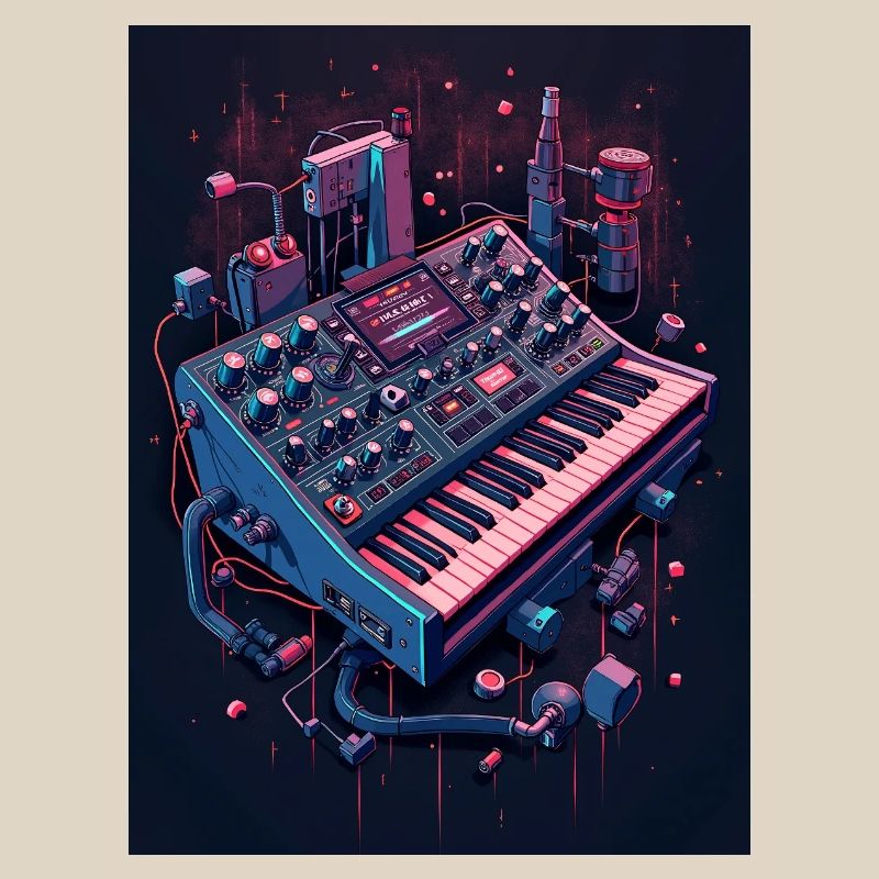 Futuristic Analog Synthesizer