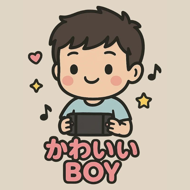 Süßer Junge mit Gamecontroller