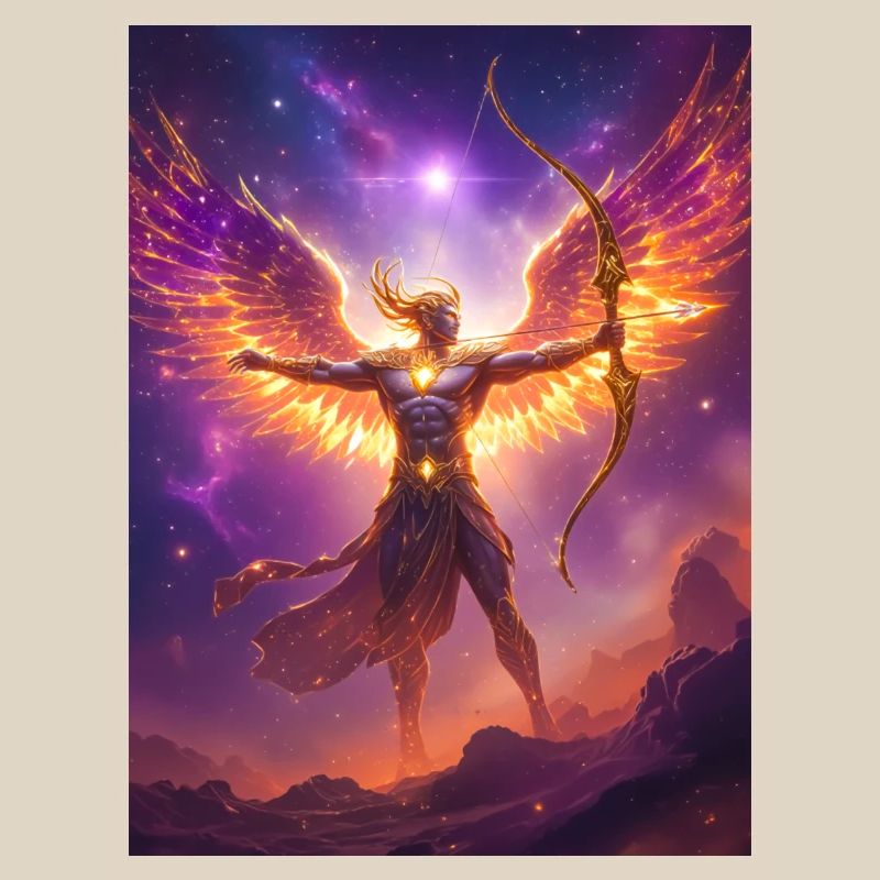Celestial centaur archer shooting starfire arrows 