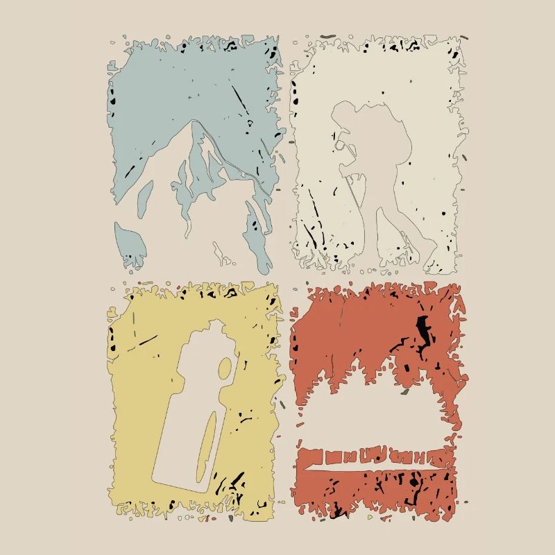 Four Panel Silhouette Grunge