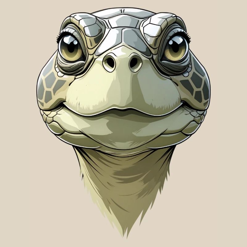 Funny turtle head