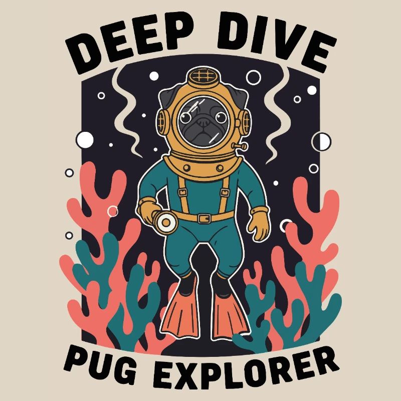Deep Dive Pug Explorer Pug Diver