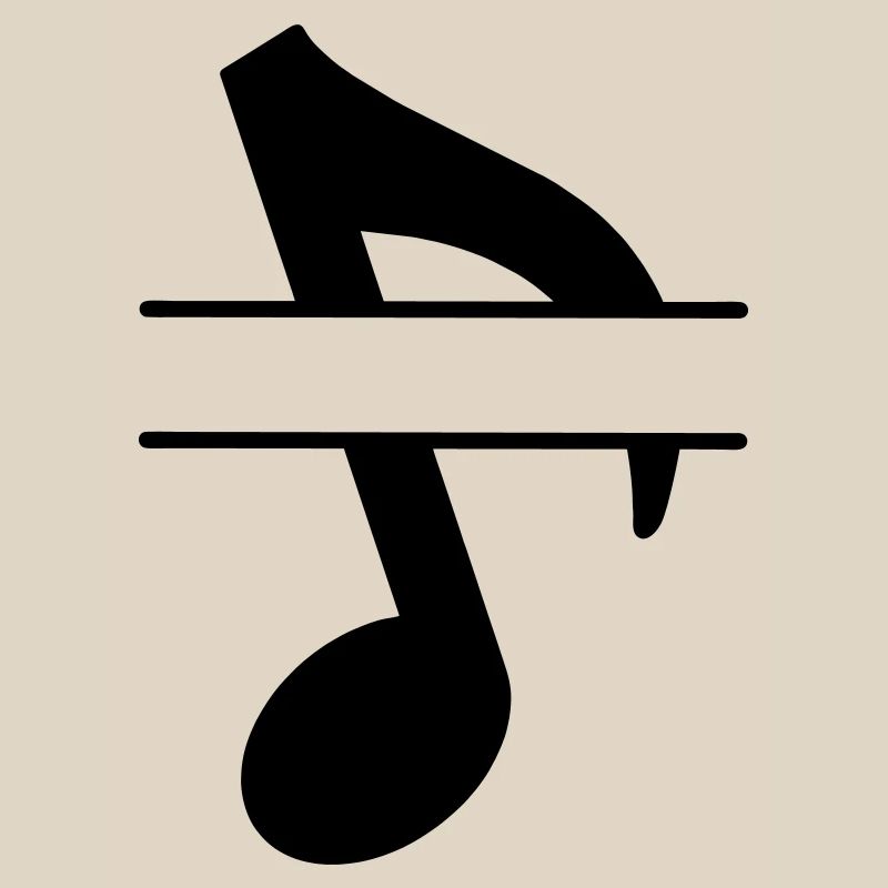 Bannière de texte note de musique