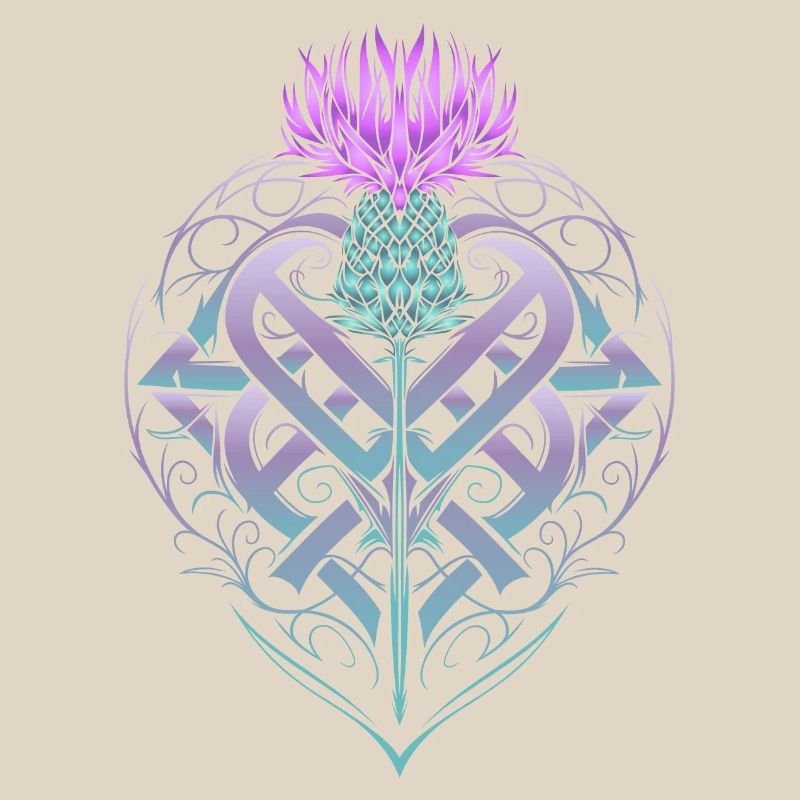 Thistle Shield Celtic Knots Thistle Lover