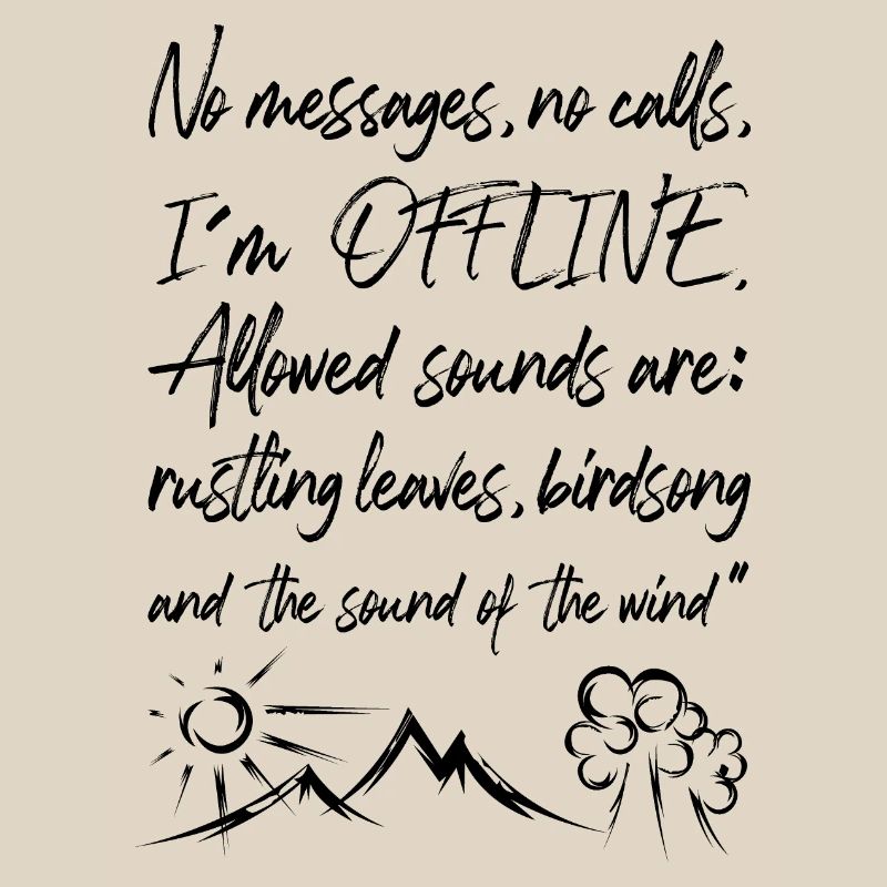 Offline Nature Graffiti Time Out Forest Tree Mountain Logo