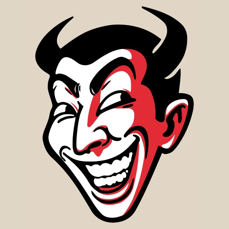 Conception expressive de visage comique souriant