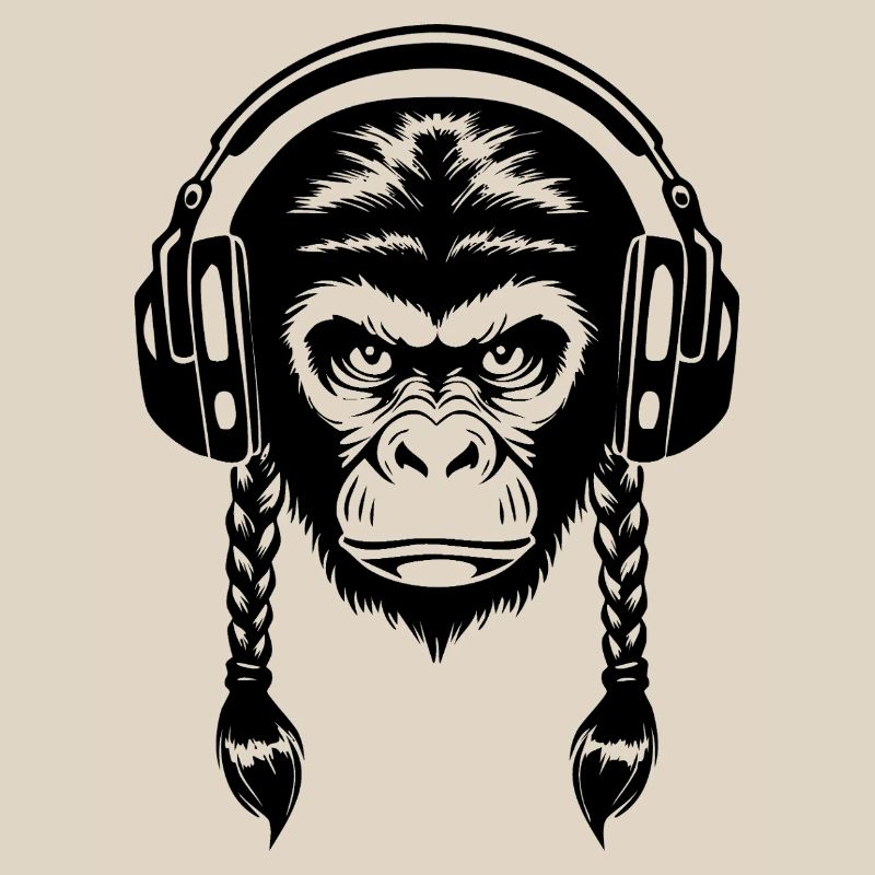 Electro Monkey Head Synth Wave Edition Shirt