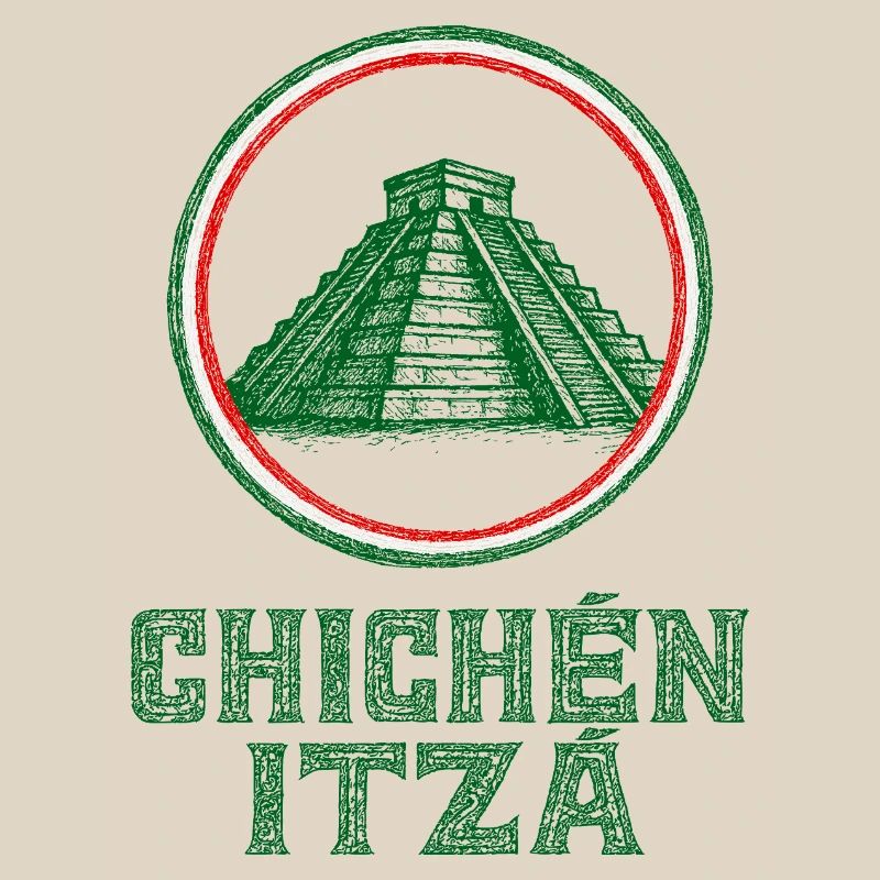 Chichen Itza Temple Flag Mexico