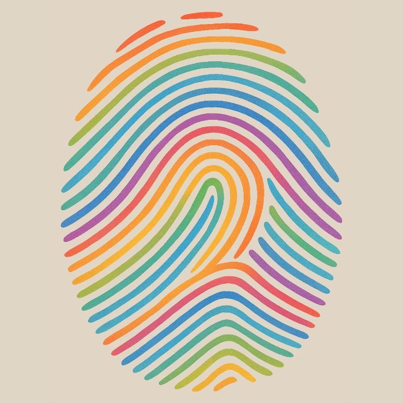 Rainbow Fingerprint Pattern | Diversity